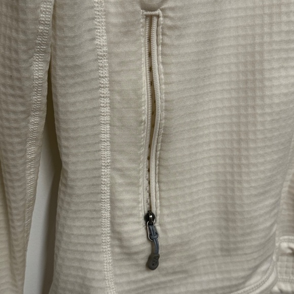 Patagonia R1 Jacket Full Zip Waffle Fleece Polartec W Small Cream/Off-White - Picture 4 of 9